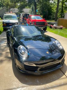 Porsche auto detailing